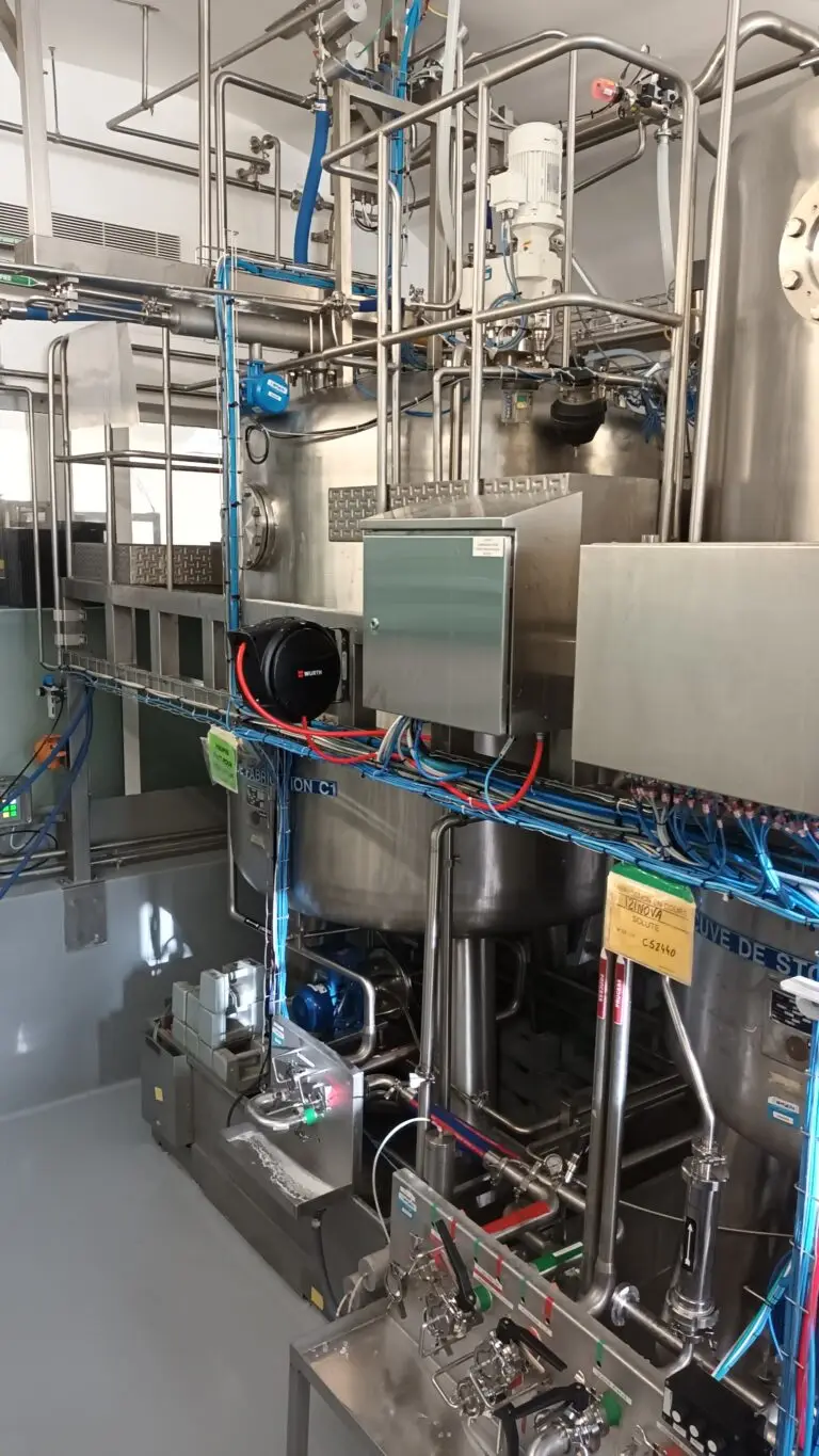 Cuve de fabrication sur capteurs
