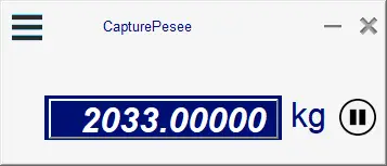 Logiciel de capture automatique de pesées